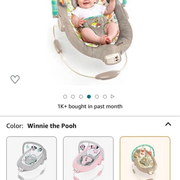 Winnie the Pooh Baby Bouncer - Picture 6 of 6